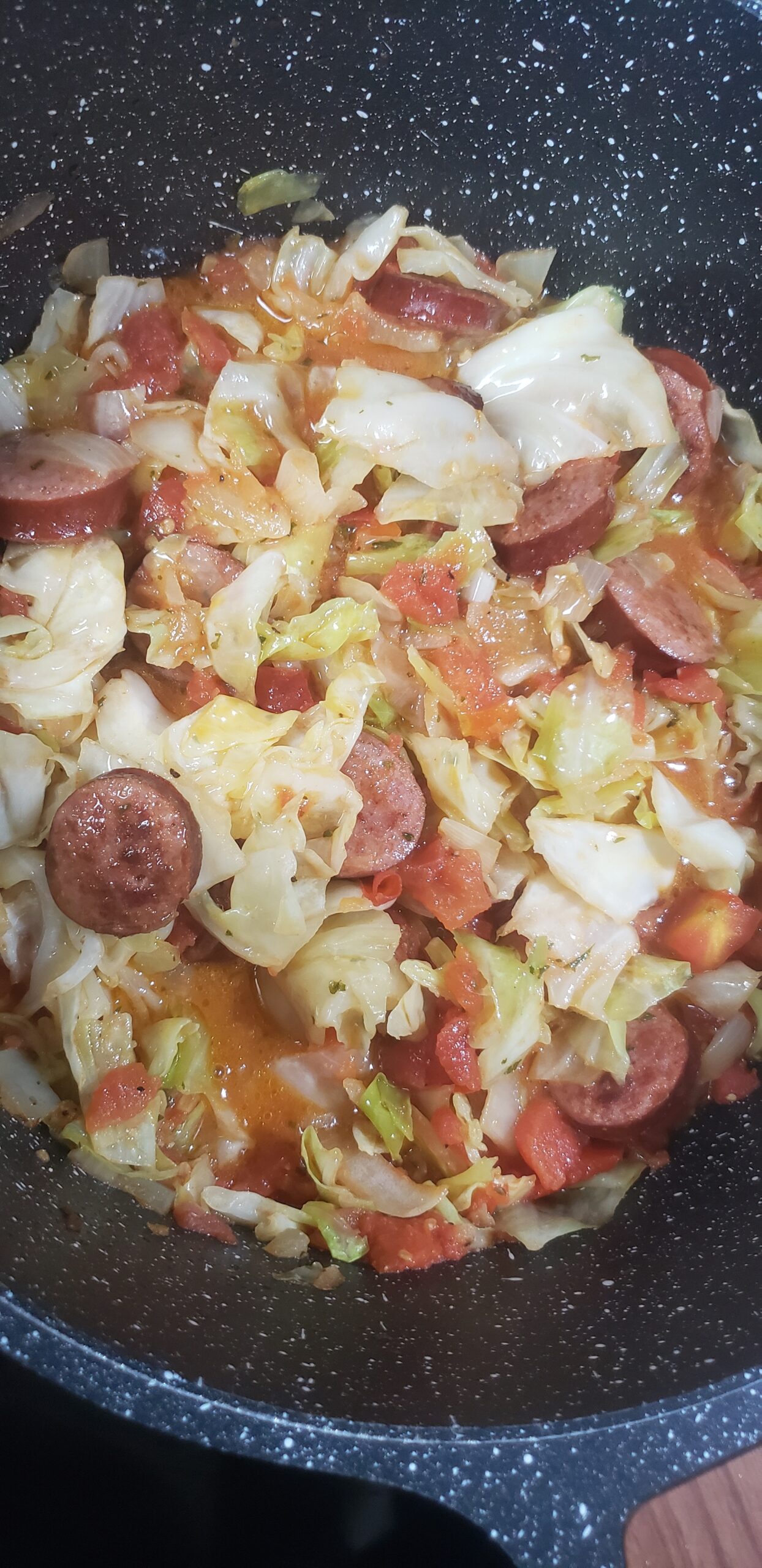 Southern Fried Cabbage and Sausage