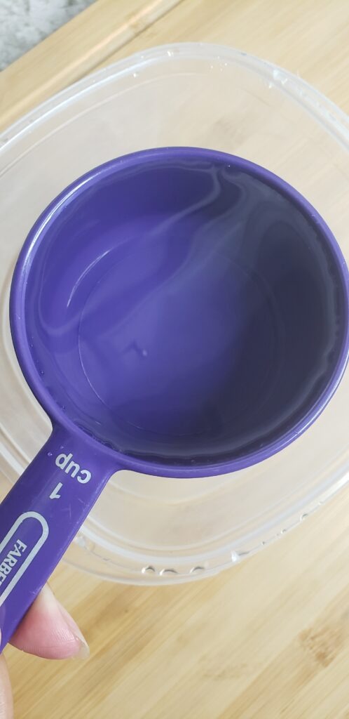 Two cups of warm water