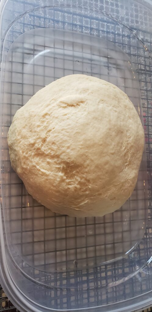 Letting bread dough rise.