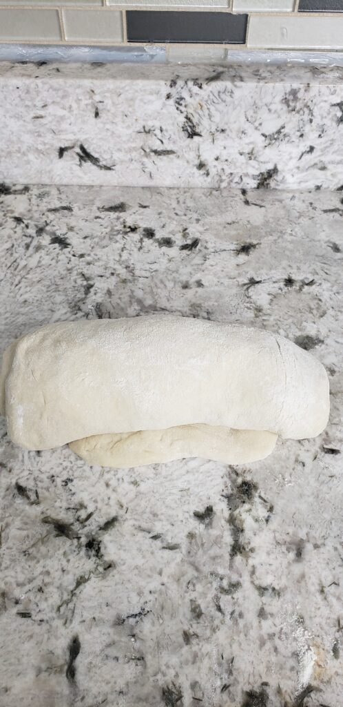 Rolling bread dough 